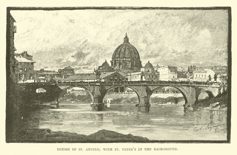 Bridge of St. Angelo, with St. Peter