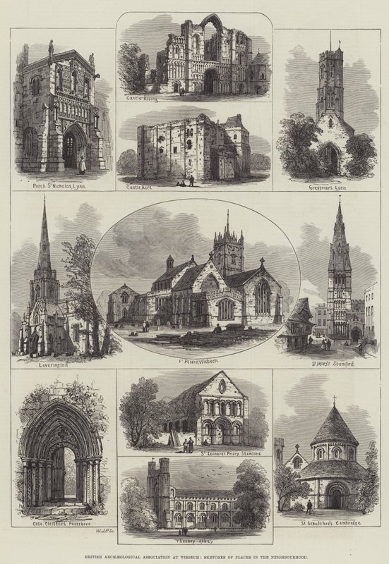 British Archaeological Association at Wisbech, Sketches of Places in the Neighbourhood by English School