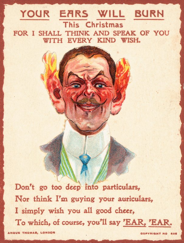 British Christmas Card by English School
