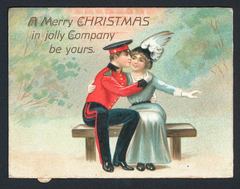 British Christmas Card by English School
