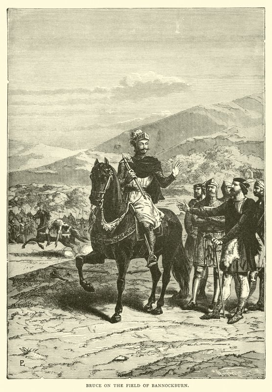 Bruce on the Field of Bannockburn by English School