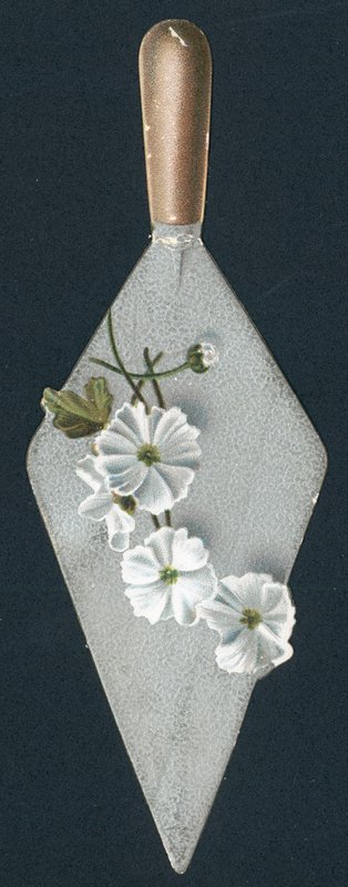Builders Trowel and Flowers by English School