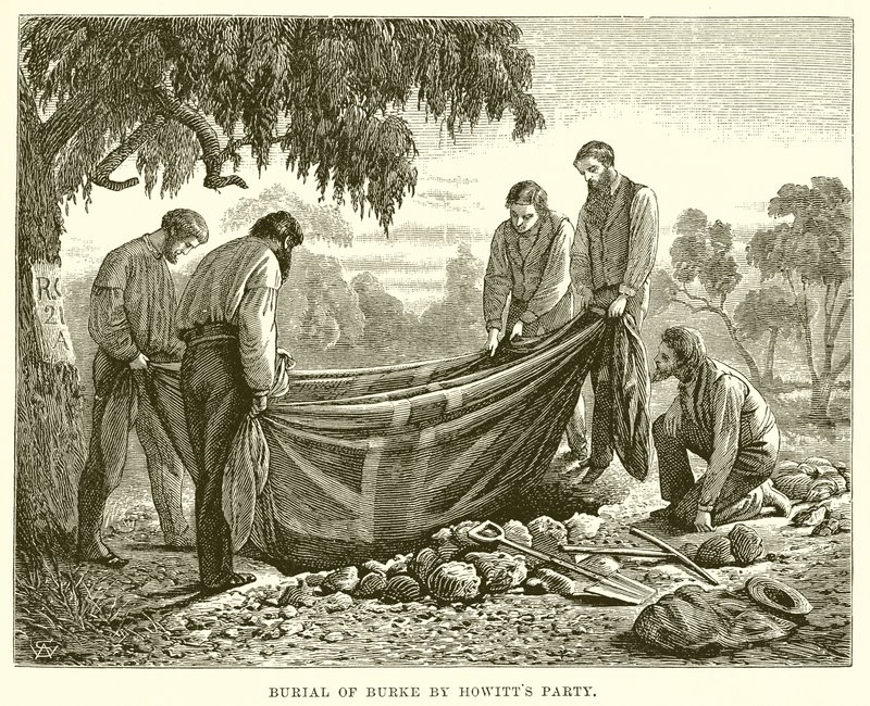 Burial of Burke by Howitt