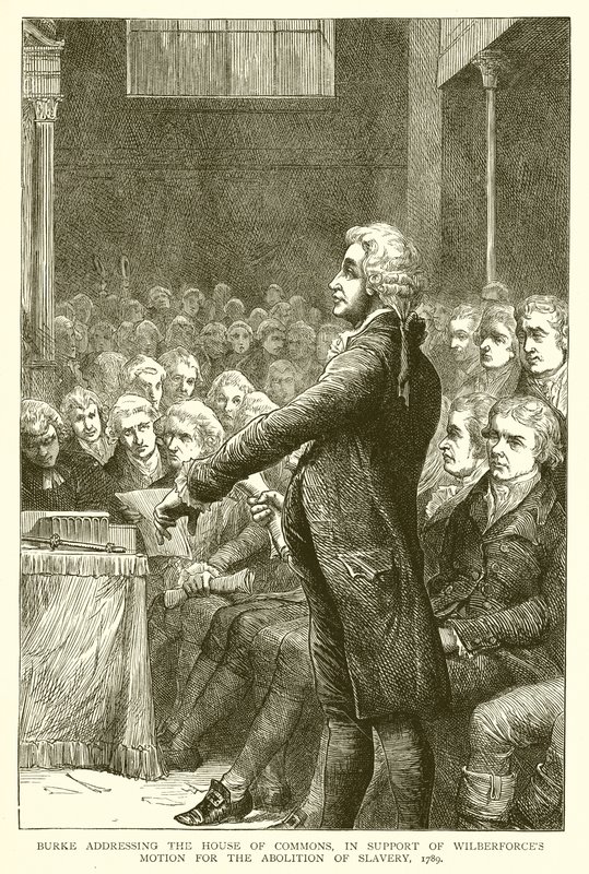 Burke Addressing the House of Commons, in Support of Wilberforce