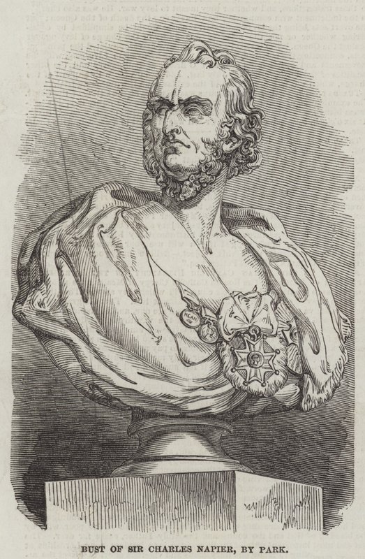Bust of Sir Charles Napier, by Park by English School
