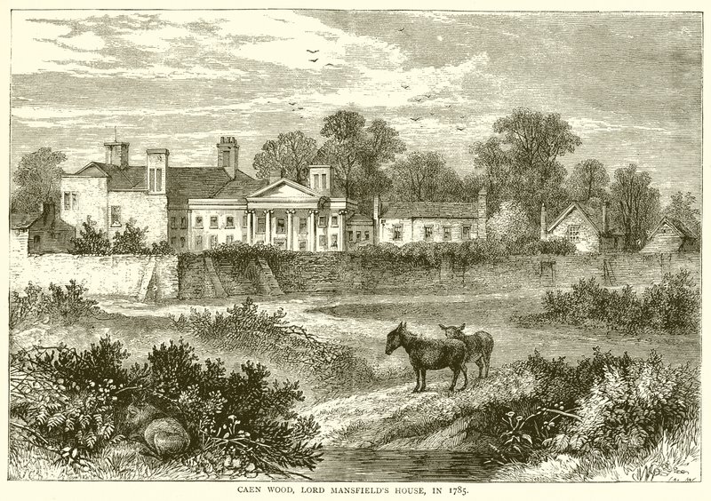 Caen Wood, Lord Mansfields House, in 1785 by English School
