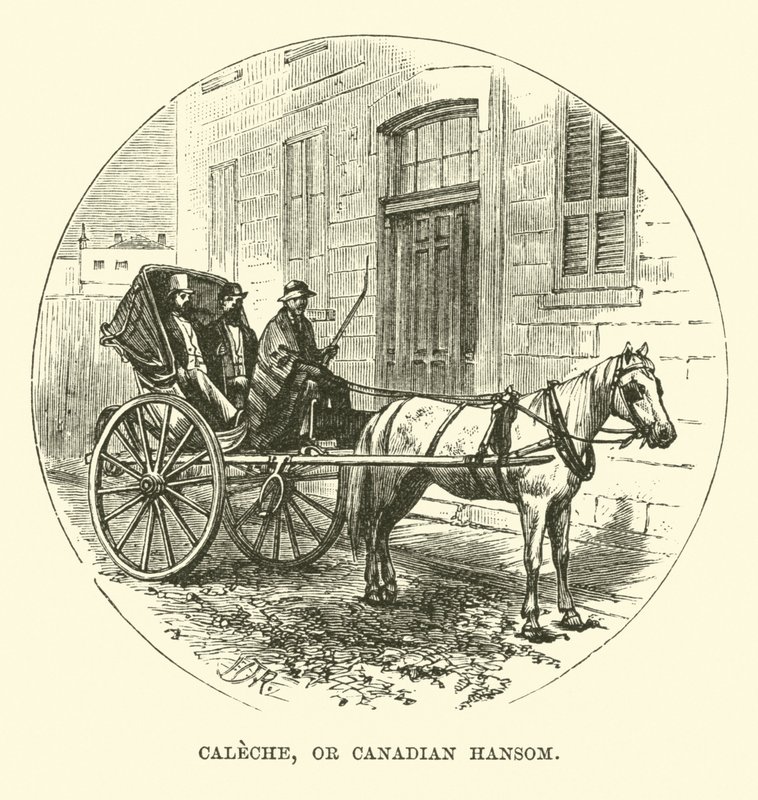Caleche, or Canadian Hansom by English School
