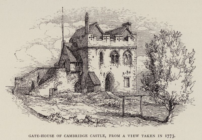 Cambridge: Gate-House of Cambridge Castle, from a View Taken in 1773 by English School