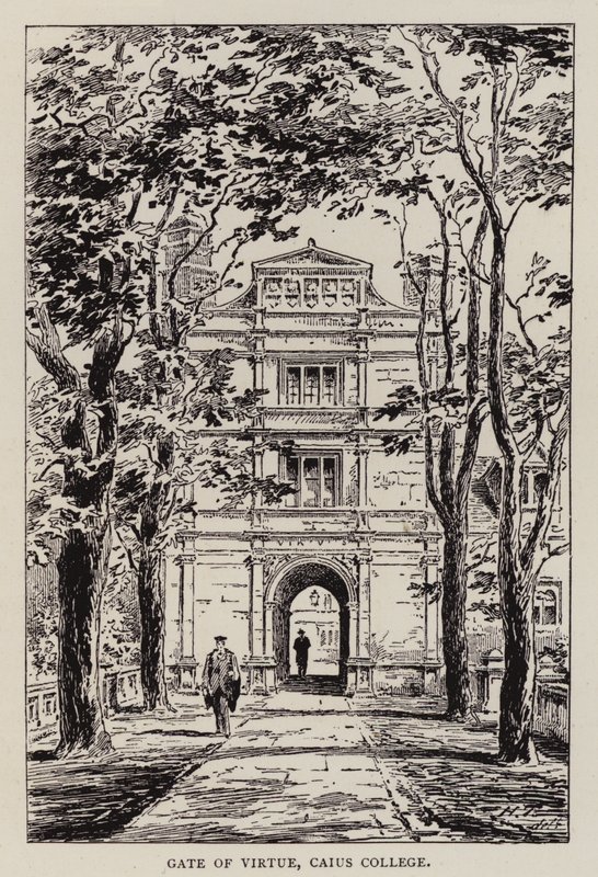 Cambridge: Gate of Virtue, Caius College by English School