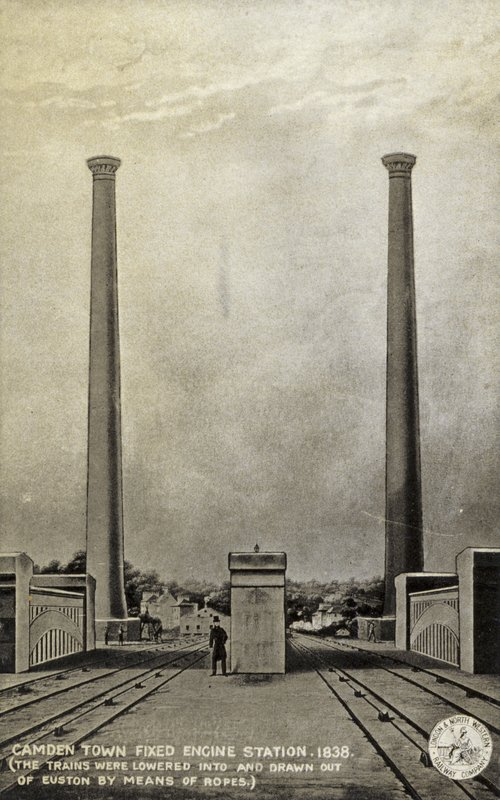 Camden Town Fixed Engine Station, 1838 by English School