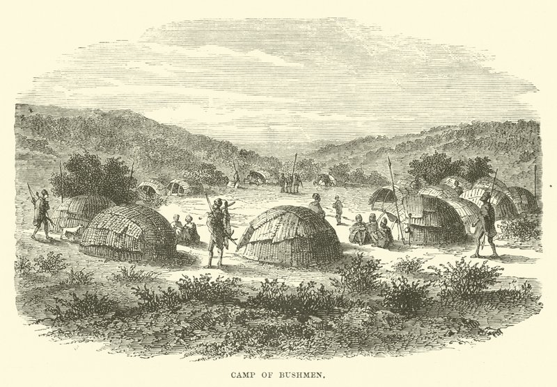 Camp of Bushmen by English School