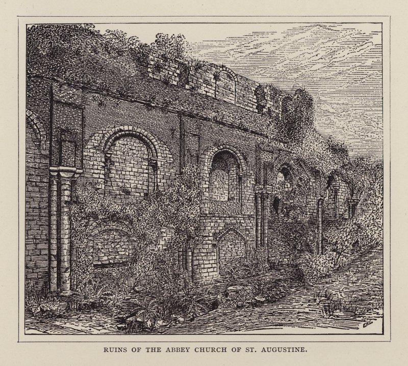 Canterbury: Ruins of the Abbey Church of St Augustine by English School