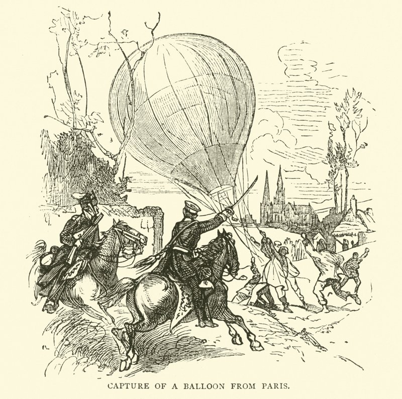 Capture of a Balloon from Paris by English School