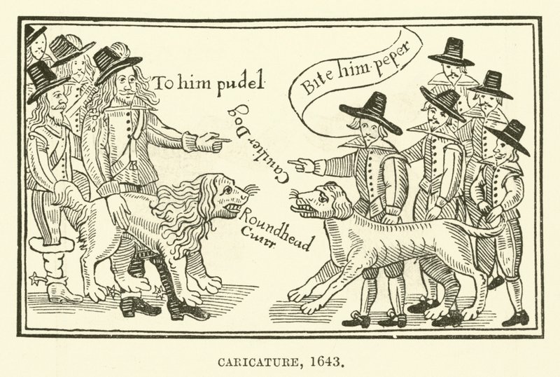 Caricature, 1643 by English School