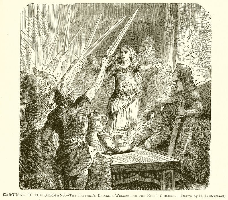 Carousal of the Germans: The Balthens Drinking Welcome to the King
