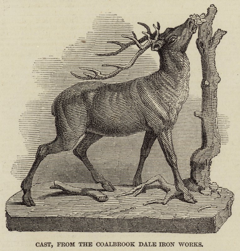 Cast, from the Coalbrook Dale Iron Works (engraving) by English School