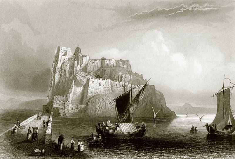 Castle Ischia by English School