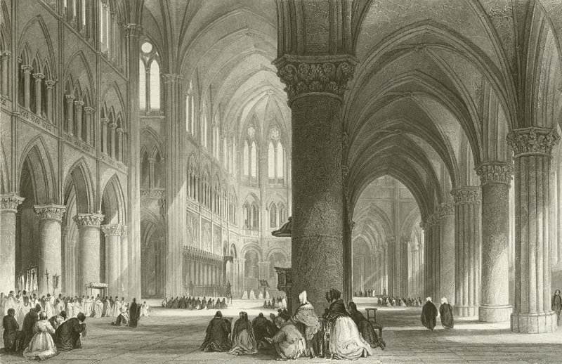 Cathedral of Notre Dame, Paris by English School
