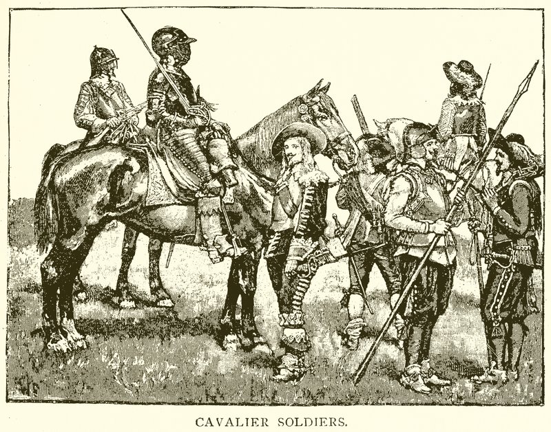 Cavalier Soldiers by English School