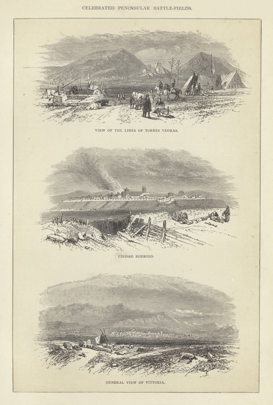 Celebrated Peninsular Battle-Fields by English School