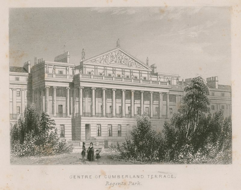 Centre of Cumberland Terrace, Regents Park, London by English School