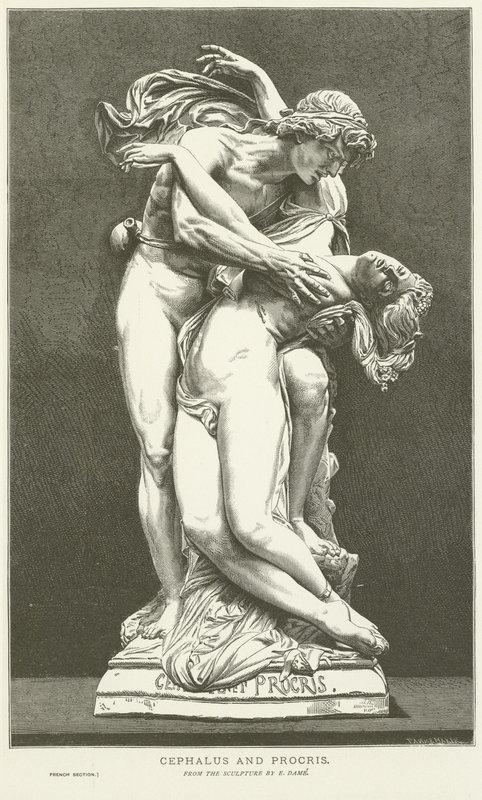 Cephalus and Procris by English School