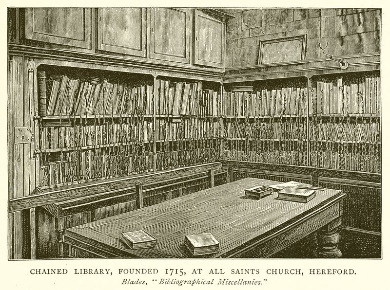 Chained Library, Founded 1715, at All Saints Church, Hereford by English School