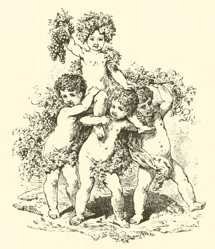 Champagne, Allegorical Figures by English School