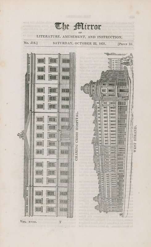 Charing Cross Hospital and West Strand by English School