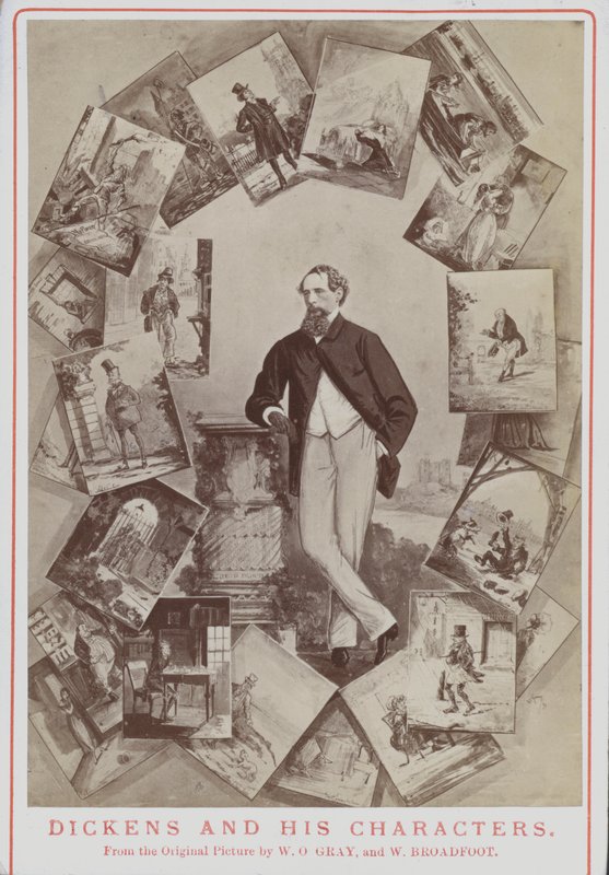 Charles Dickens and His Characters, from the Original Picture by W. O. Gray and W. Broadfoot by English School