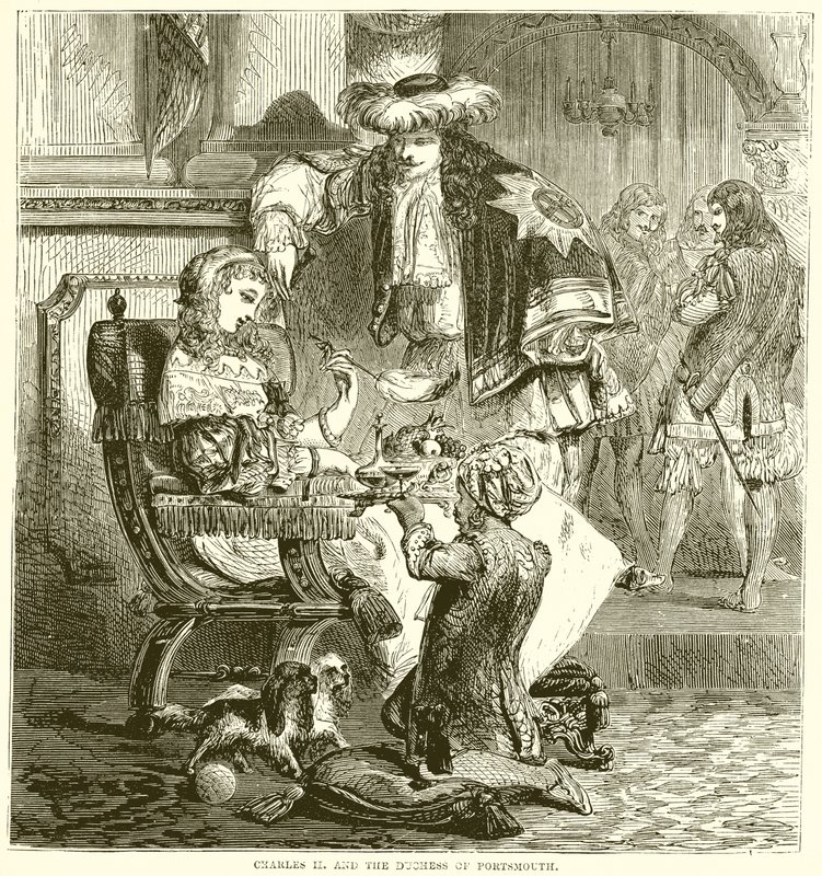Charles II and the Duchess of Portsmouth by English School