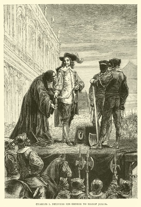 Charles I delivers his George to Bishop Juxon by English School