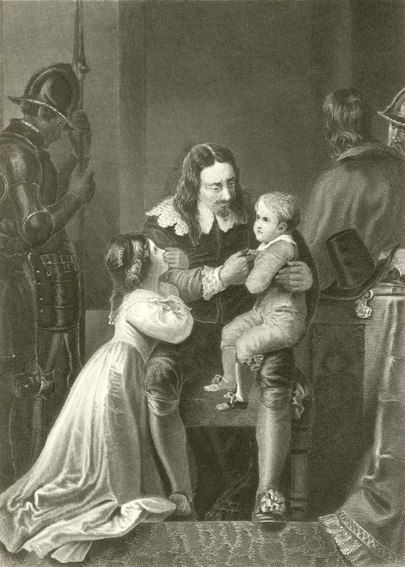 Charles I Taking Leave of His Children by English School