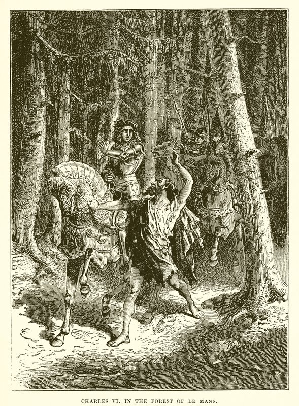 Charles VI in the Forest of Le Mans by English School