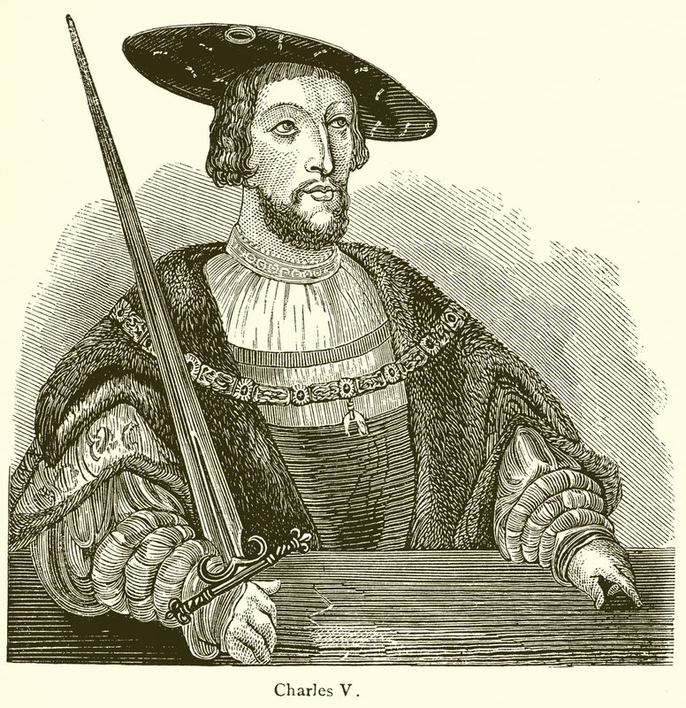Charles V by English School