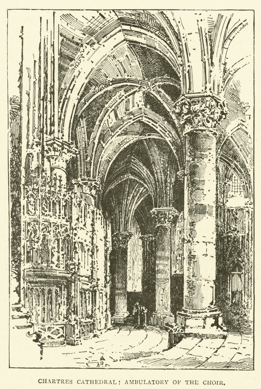 Chartres Cathedral, Ambulatory of the Choir by English School