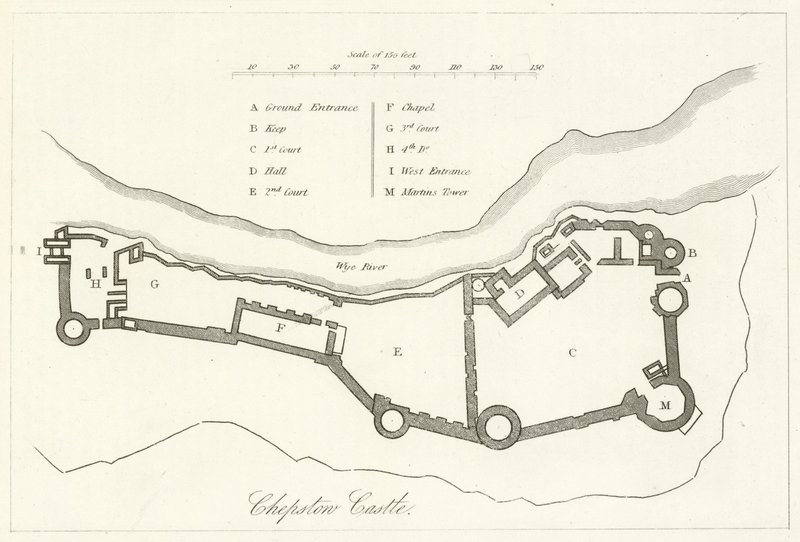 Chepstow Castle by English School