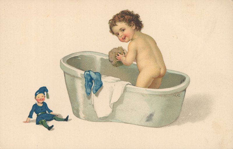Child in Bath by English School