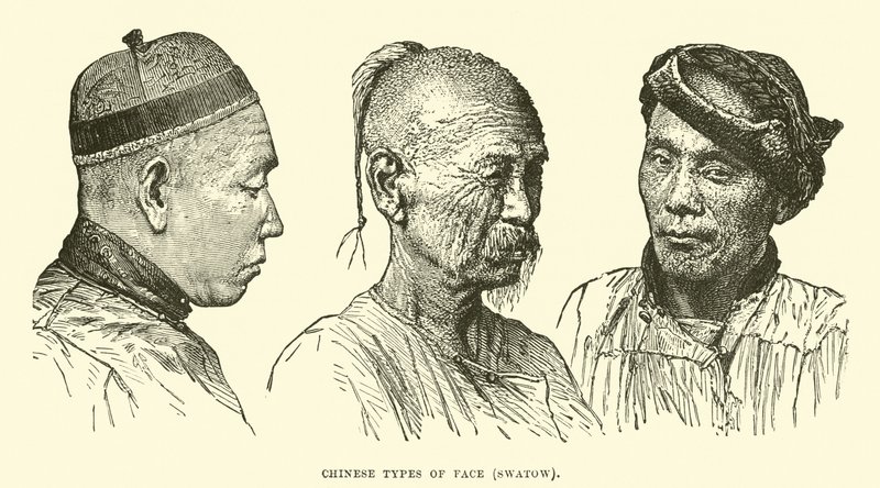 Chinese Types of Face, Swatow by English School