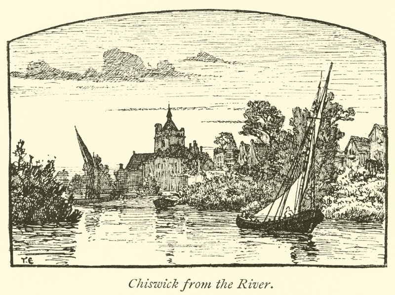 Chiswick from the River by English School