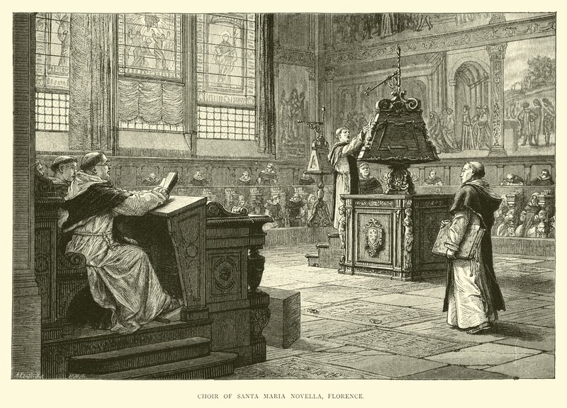 Choir of Santa Maria Novella, Florence by English School