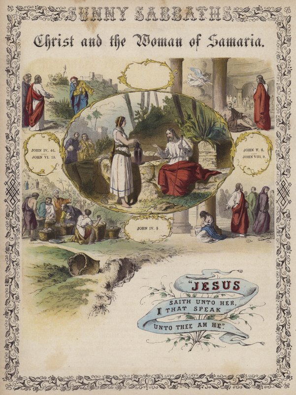 Christ and the Woman of Samaria by English School