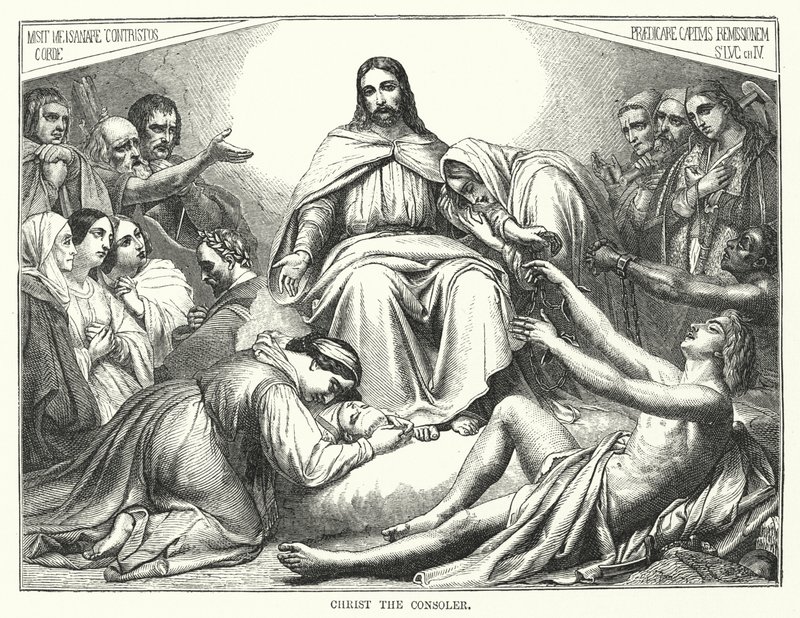 Christ the Consoler by English School