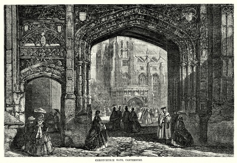 Christchurch Gate, Canterbury by English School