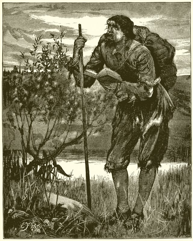 Christian as Seen by Bunyan in His Dream. I Saw a Man Clothed with Rags by English School