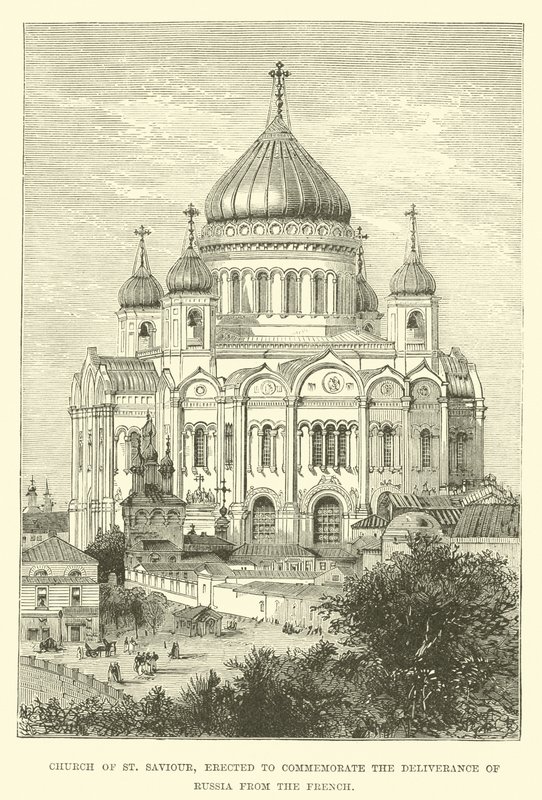 Church of St. Saviour, Erected to Commemorate the Deliverance of Russia from the French by English School
