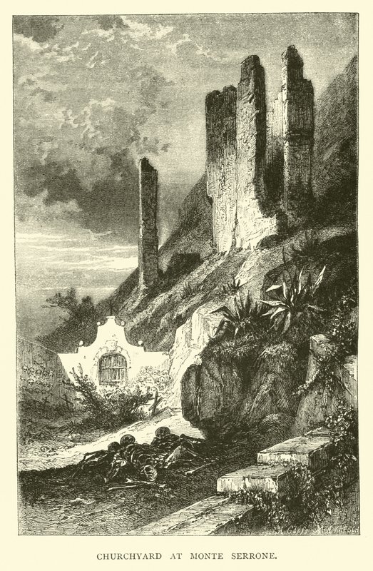 Churchyard at Monte Serrone by English School
