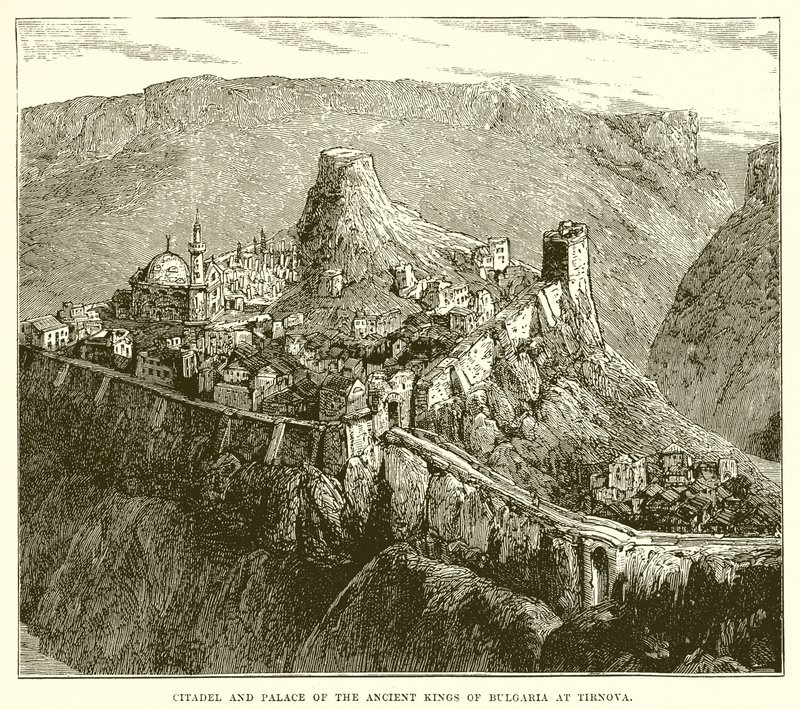 Citadel and Palace of the Ancient Kings of Bulgaria at Tirnova by English School