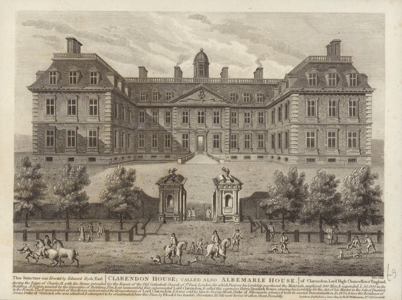 Clarendon House called also Albemarle House by English School