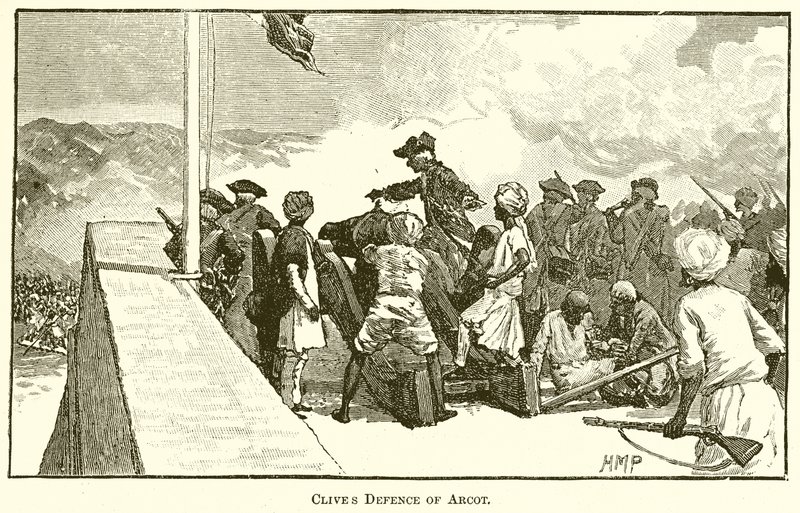 Clive Defence of Arcot by English School